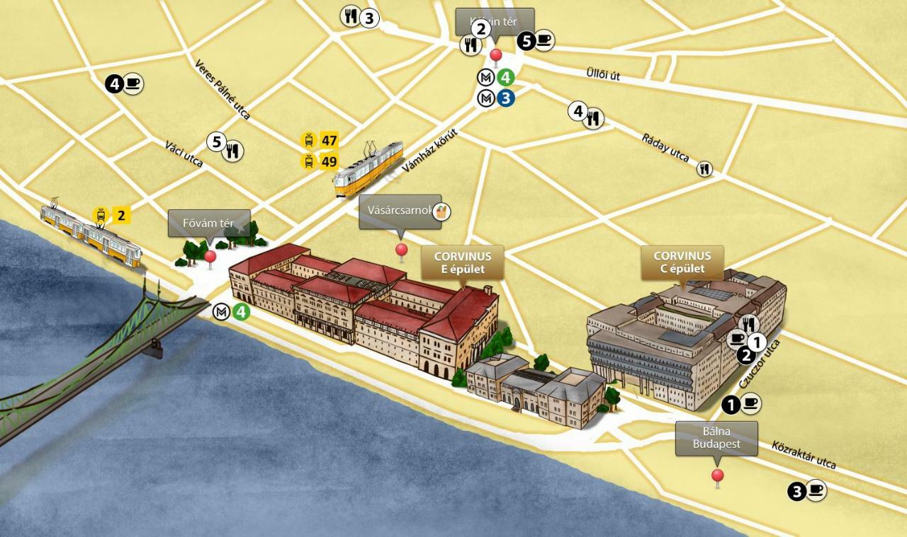 Corvinus Apartman Budapest Luaran gambar